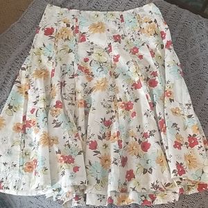 Cute women's floral skirt